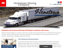 Tablet Screenshot of hometownmovingnj.com